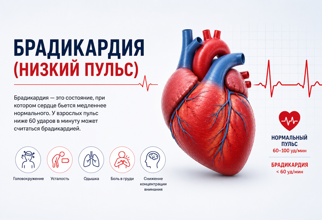 Что такое брадикардия